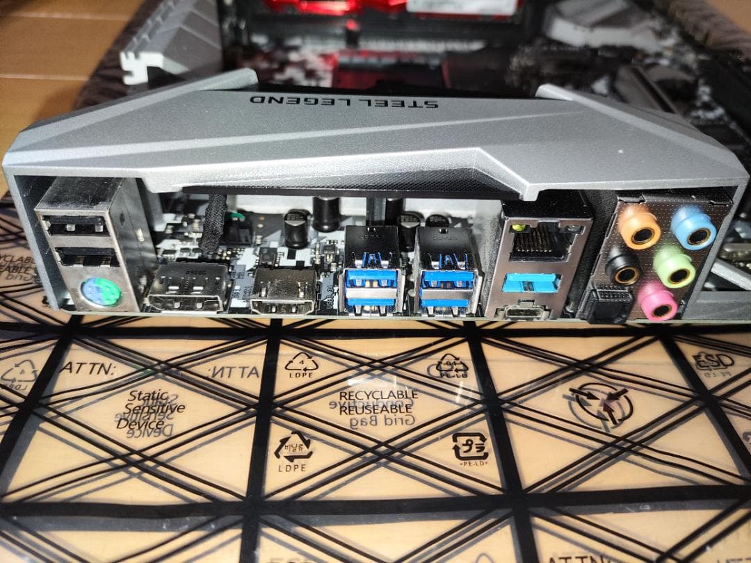 B450M Steel Legend+DDR4 2400 16GBメモリーセット