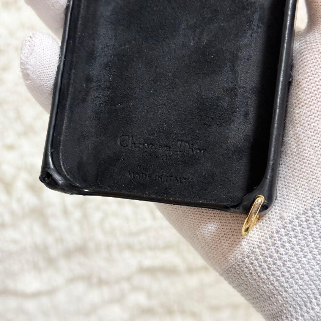 【美品】Dior iPhone14pro ゴールドチェーン　レディディオール