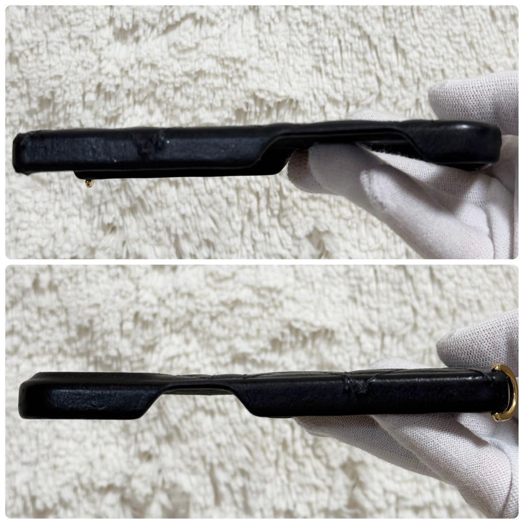 【美品】Dior iPhone14pro ゴールドチェーン　レディディオール