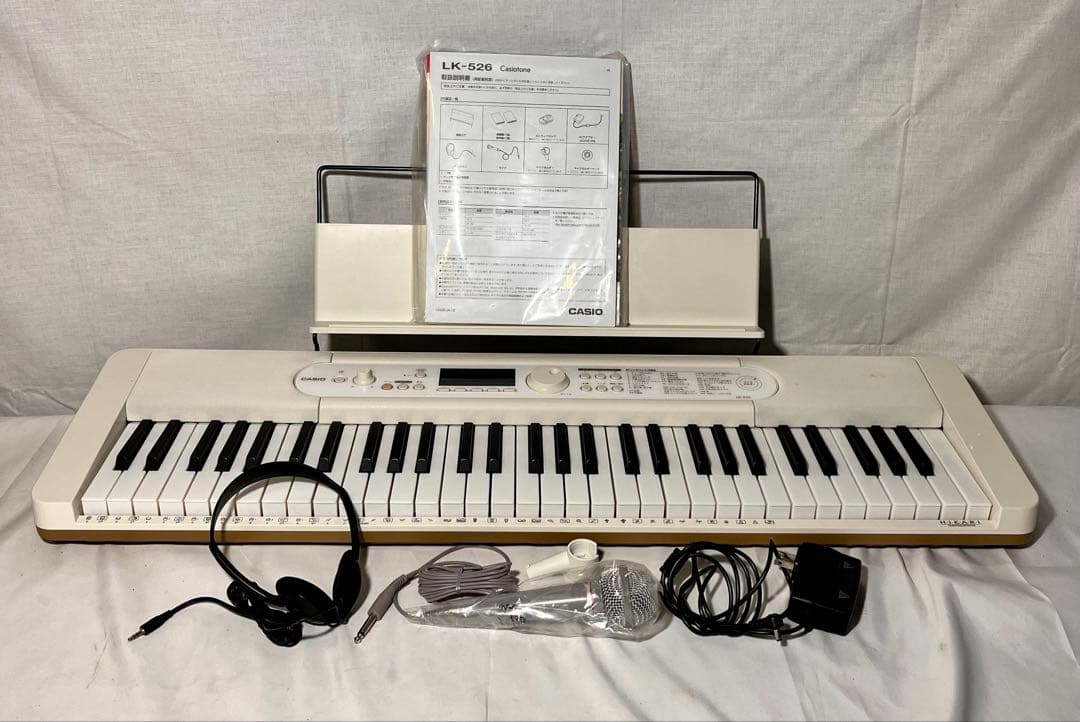 ② 2021年製　CASIO カシオ 光ナビゲーション キーボード LK-526