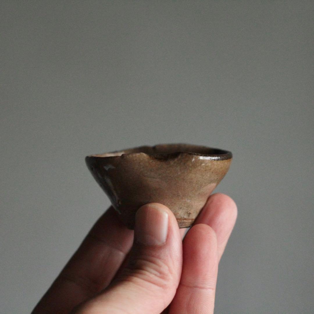 京唐津 ぐい呑み 盃 幕末〜明治 絵唐津 古美術 古道具 アンティーク