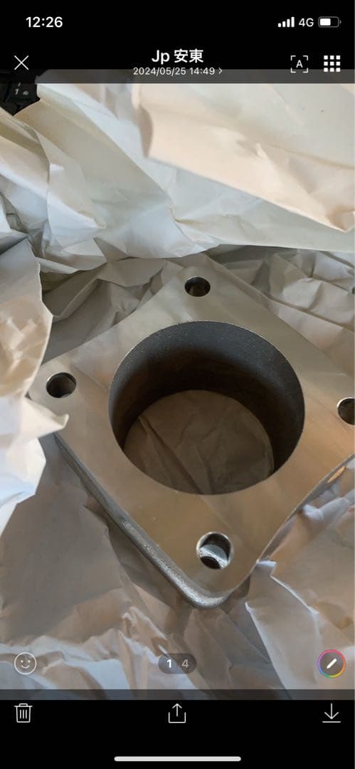 ランクル100ディーゼル EGR削除ブロック+エキマニぶたランドクルーザー100