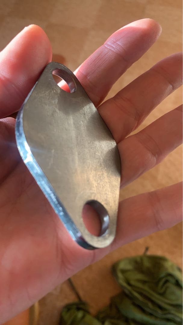 ランクル100ディーゼル EGR削除ブロック+エキマニぶたランドクルーザー100