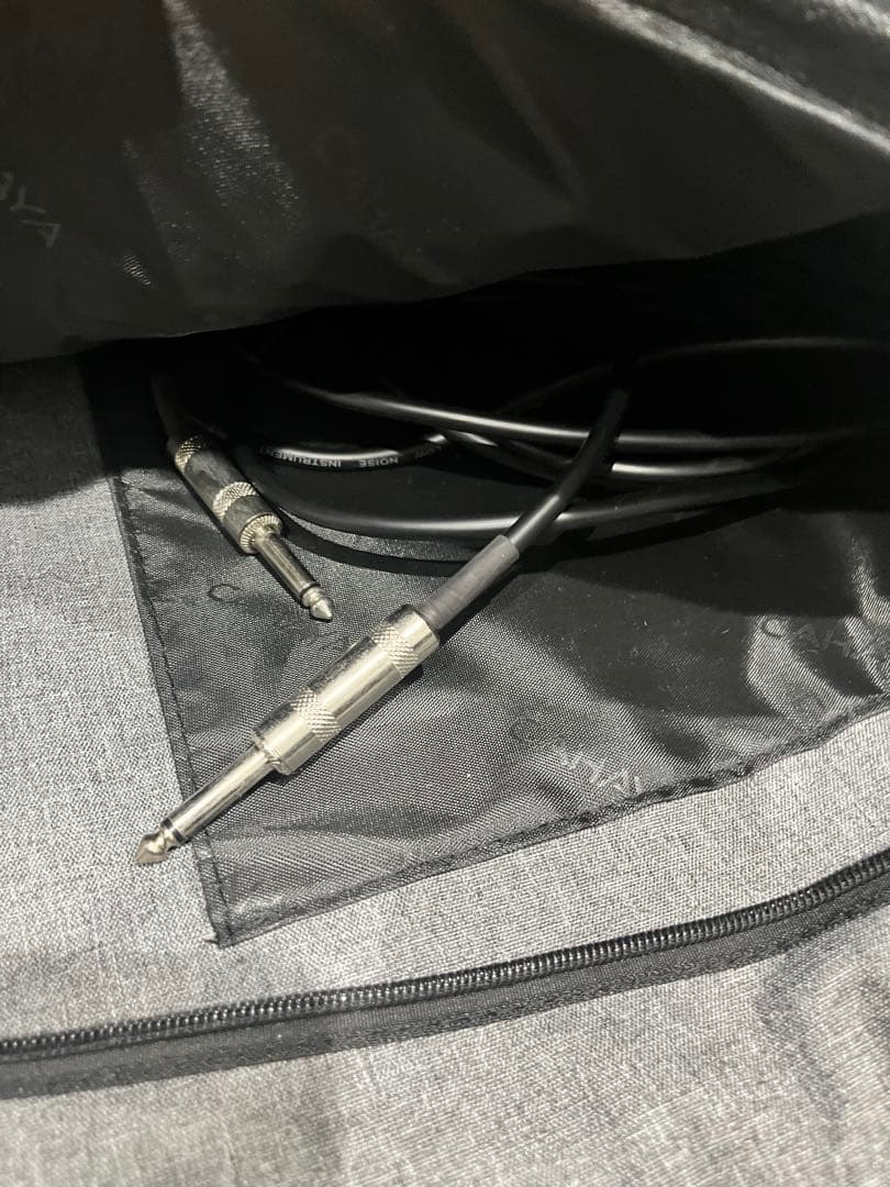 GrassRootsブラック エレキベース （肩ベルト・ソフトケース・コード付）