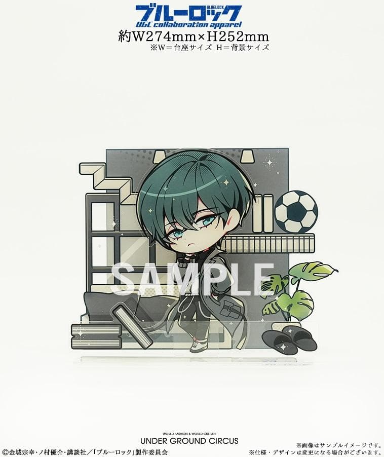 ブルーロック 糸師凛 UGCコラボ アパレル BIGアクリルスタンド Wセット