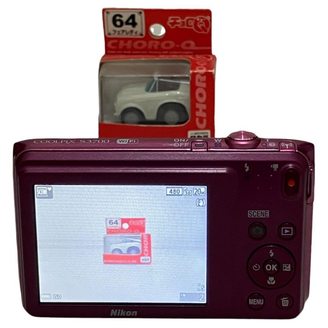 Nikon COOLPIX S3700 PK Wi-Fi搭載 デジカメ ピンク