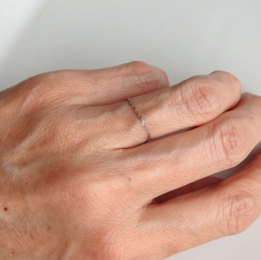 なおきち　k18リング　PG　チェーンリング　プラチナリング　つけっぱなし