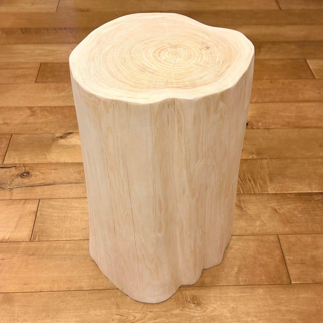 檜　丸太　椅子　スツール　No.1065