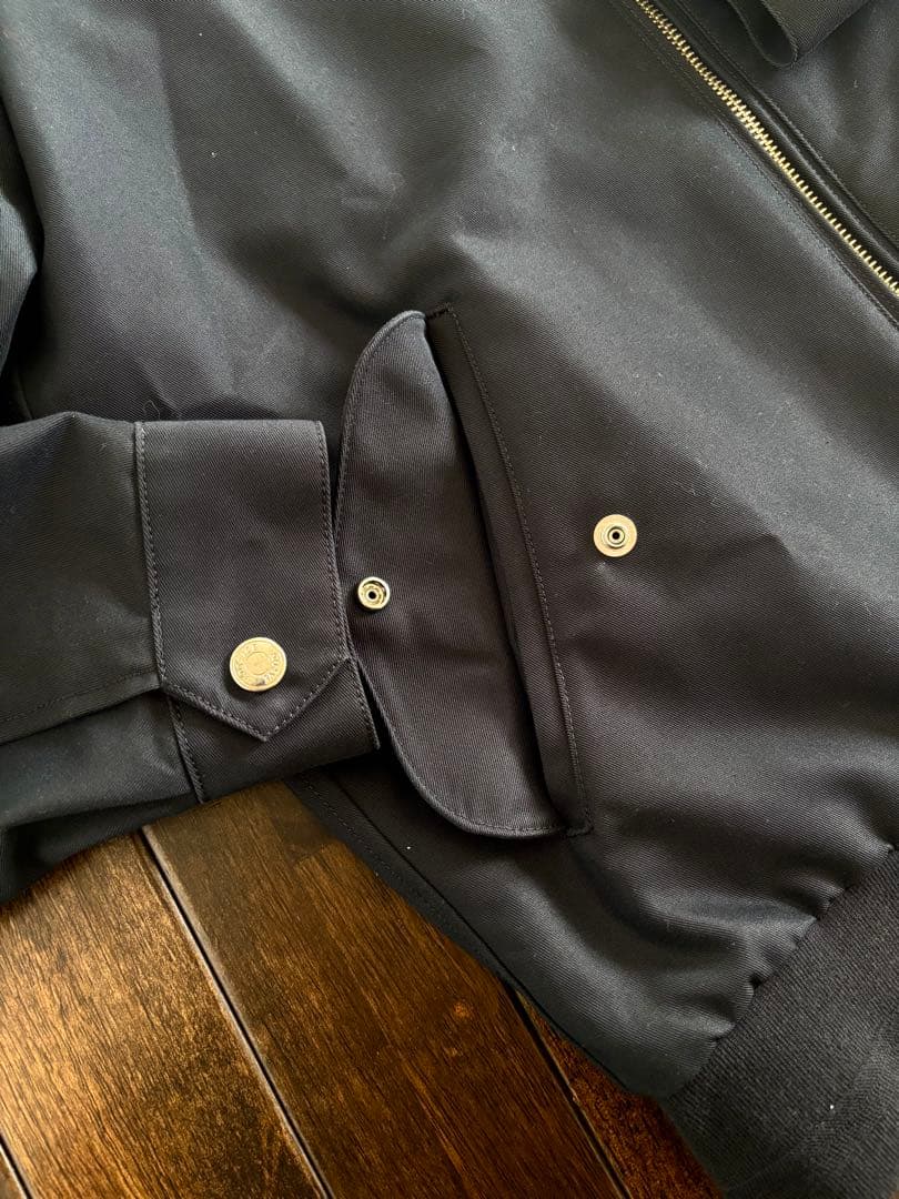 エディフィス/極美品 22AW ハリントンJKT シルバーボタン ブラック L