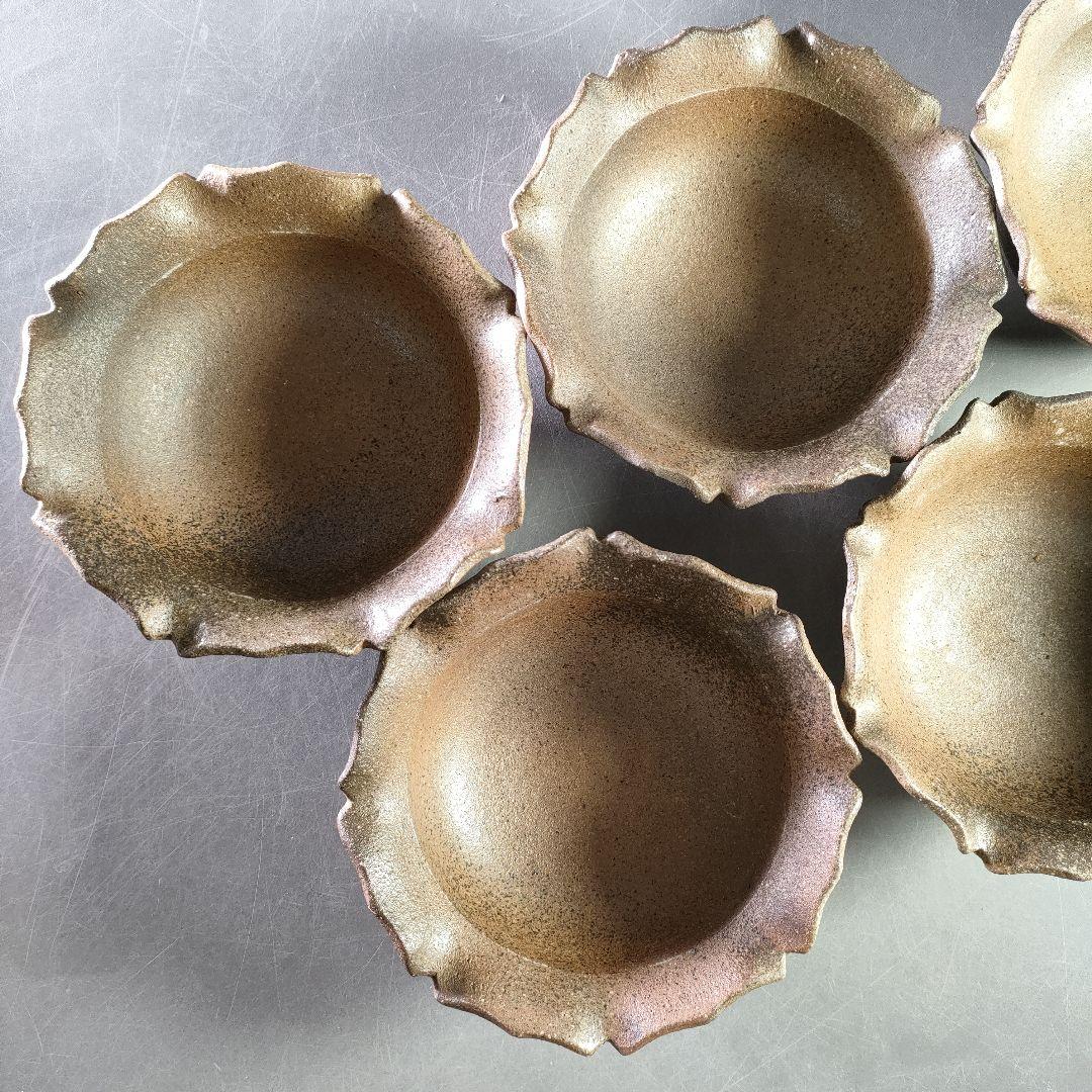 A903-2/青花菊華枝文/浅鉢揃/小鉢/飾鉢/銘々皿/5客/