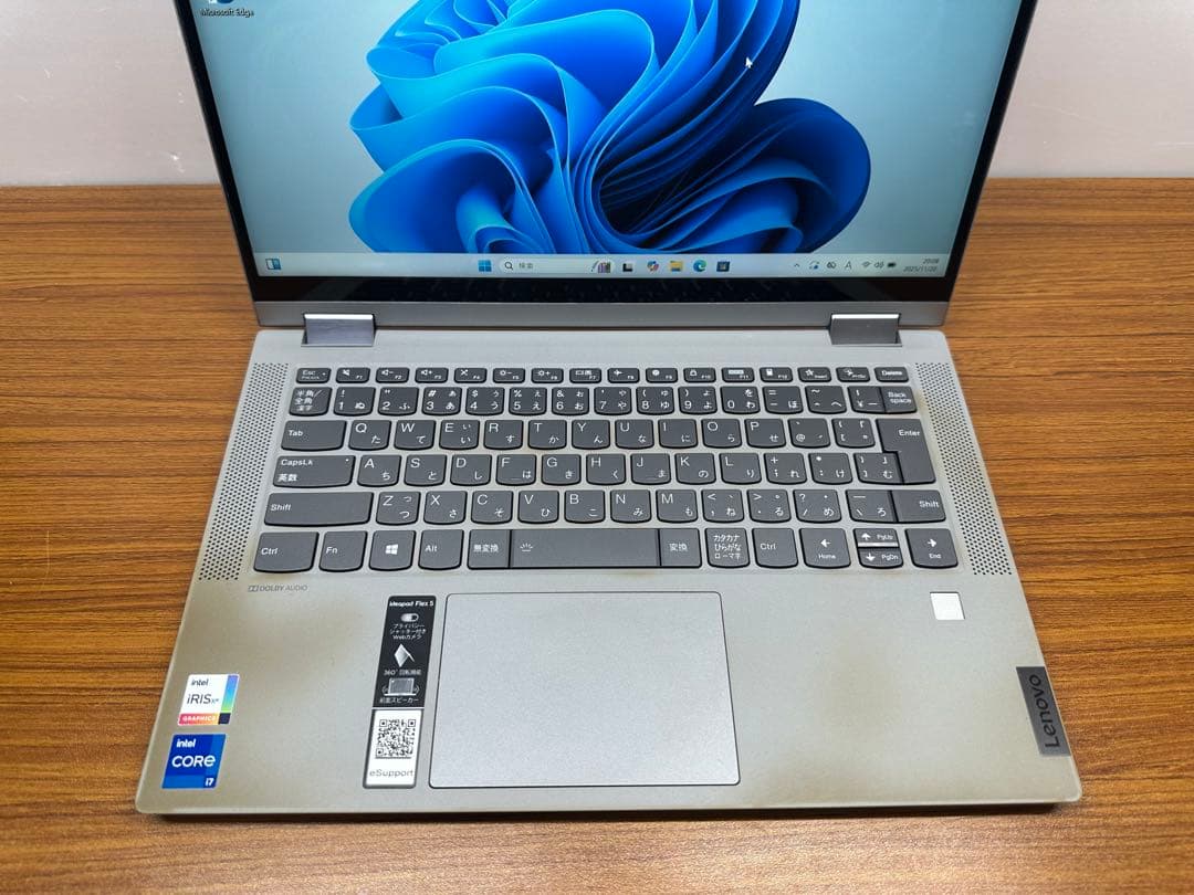 7.Lenovo flex 5 i7-1165G7 16Gb 512Gb タッチ