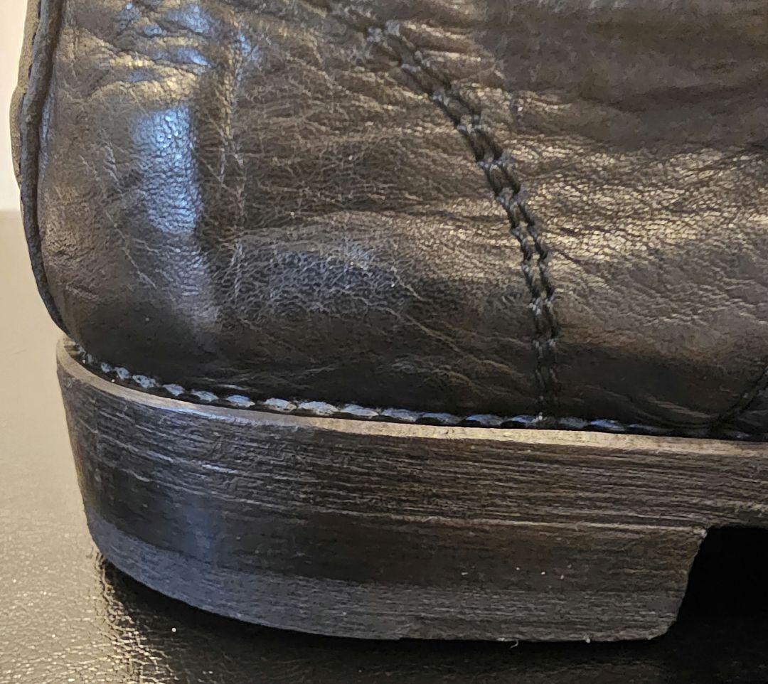 パドローネ シワ加工 ダービーシューズ 26cm / 41黒