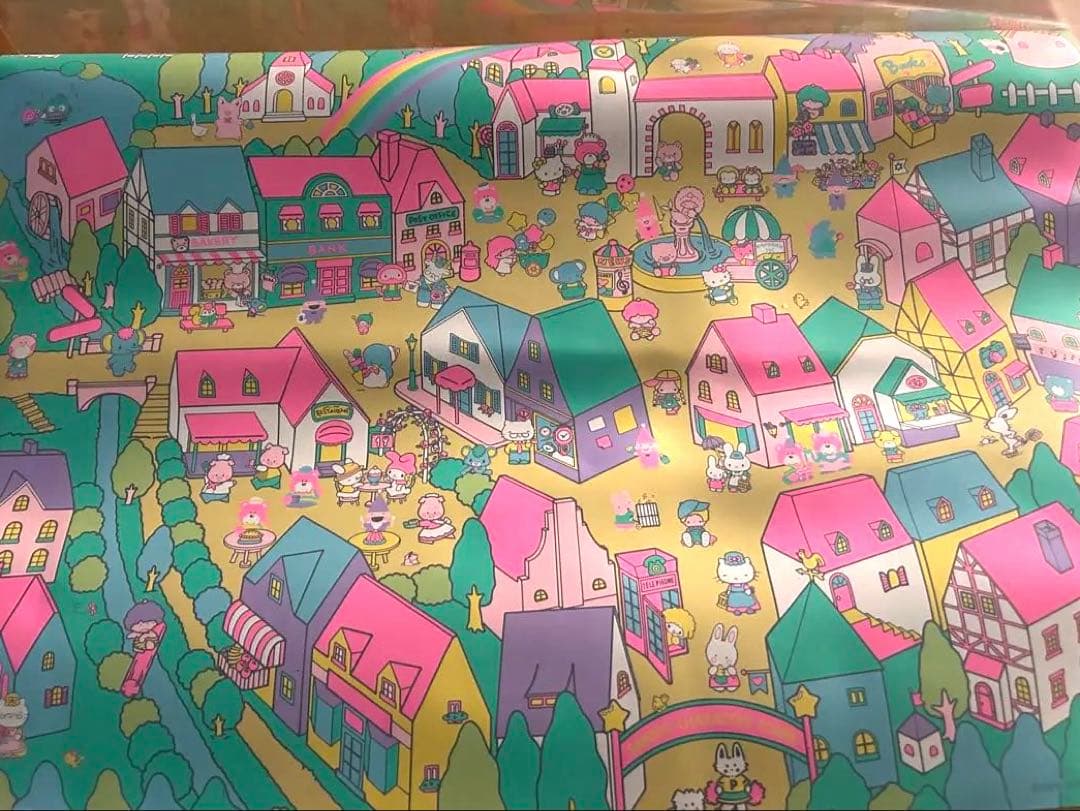 サンリオ　オールキャラクターズ　デスクマット