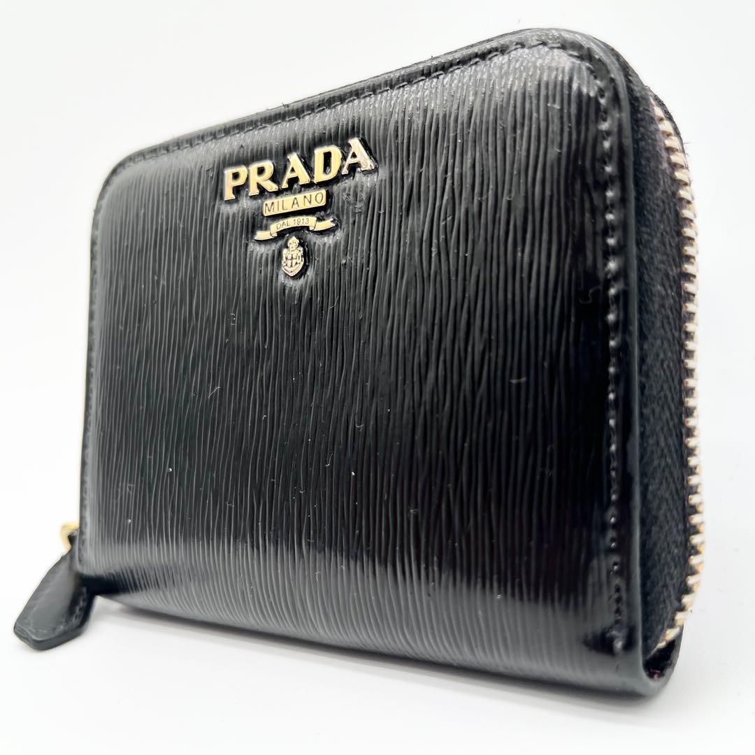 【美品】PRADA プラダ ヴィッテロムーヴ ラウンドファスナー 財布 小銭入れ