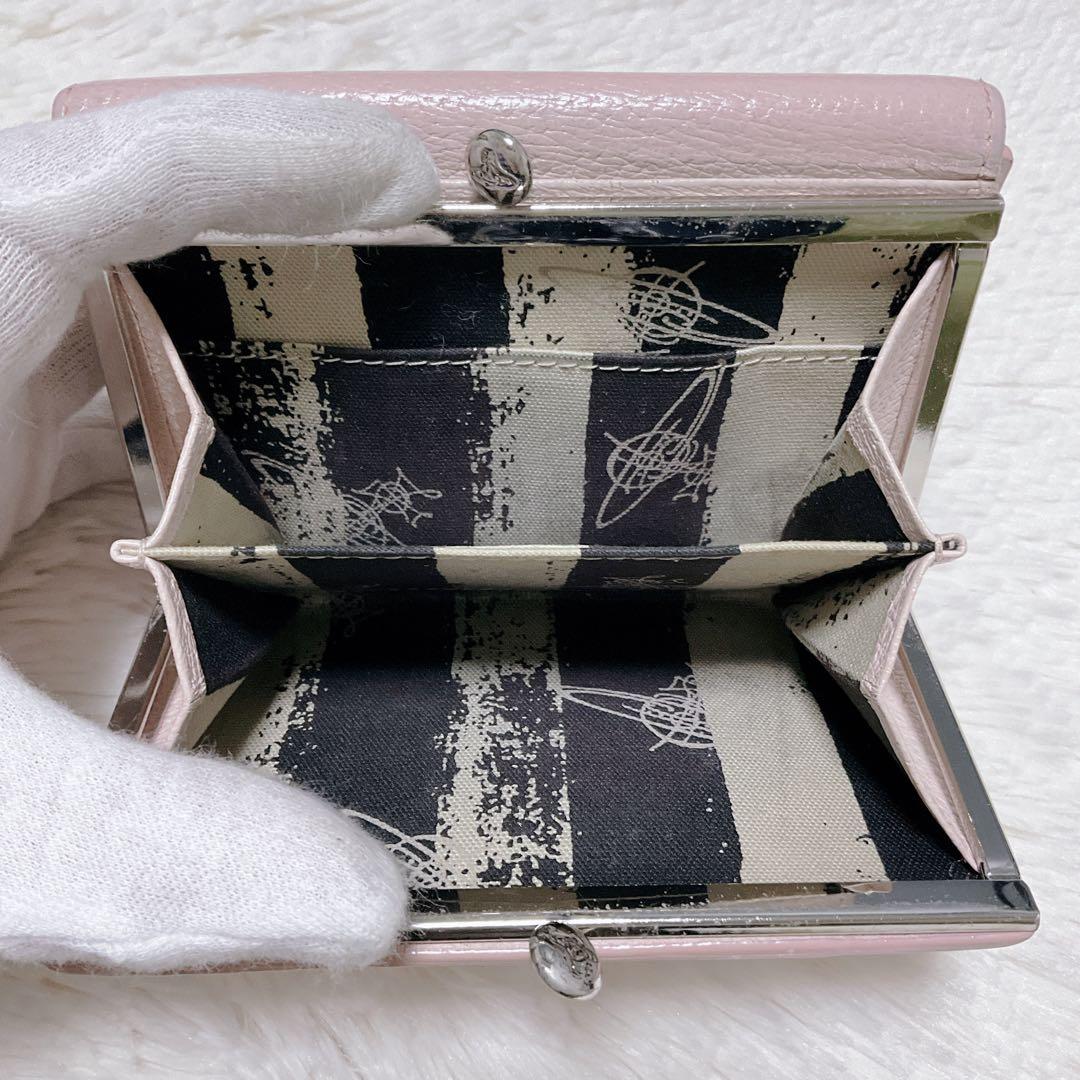 ♡限定♡ヴィヴィアンウエストウッド 三つ折り財布 がま口 ピンク オーブ 希少