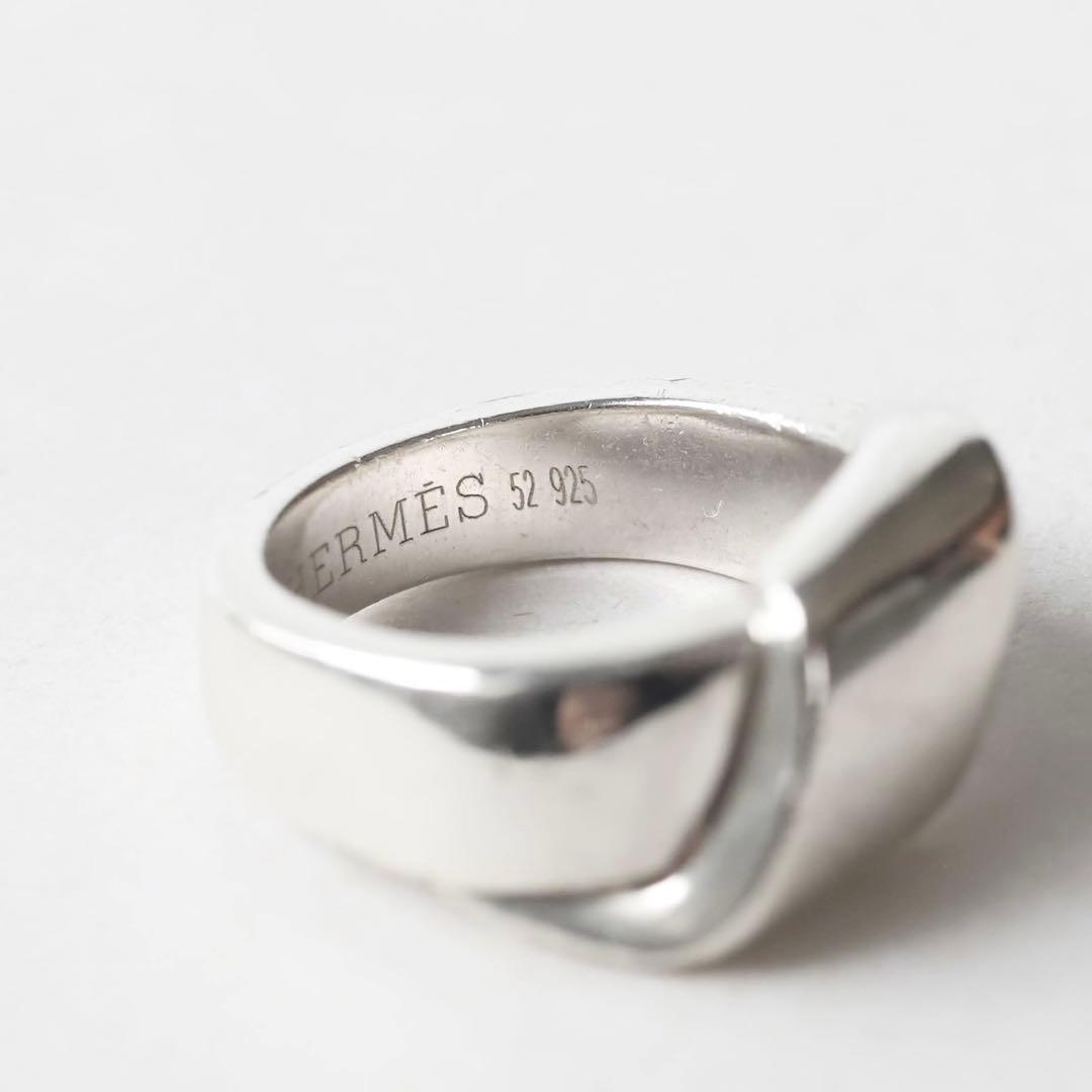 ヴィンテージ エルメス シルバー リング　サイズ52