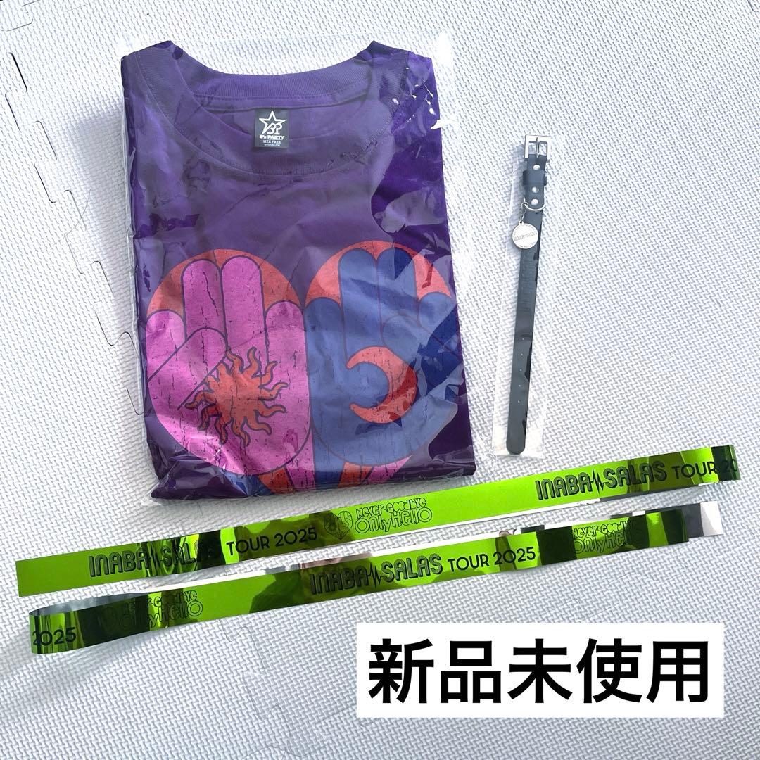 INABA SALAS Tシャツ ブレスレット 銀テープ2本