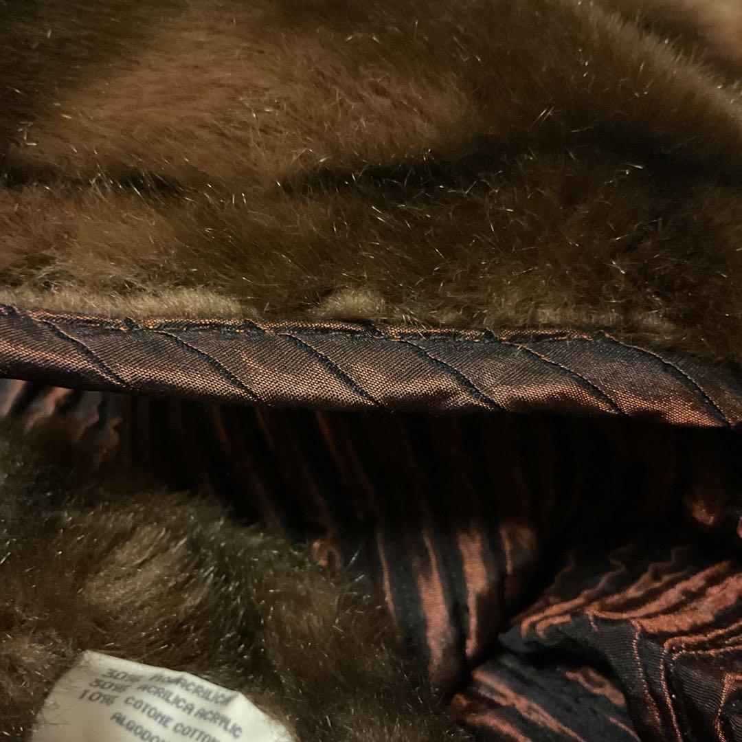 ジャケット・アウター 00s les copains reversible far coat y2k