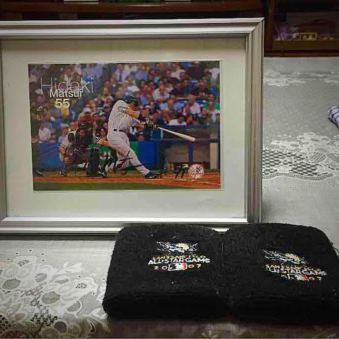 松井秀喜ヤンキース直筆サイン