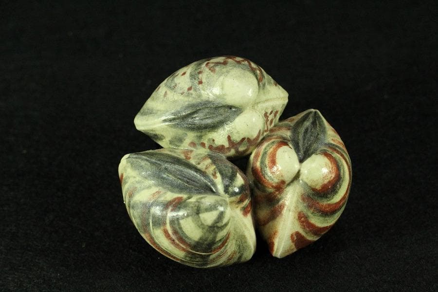 茶道具 三蛤 蓋置 共箱 雛祭り(K-LC868)