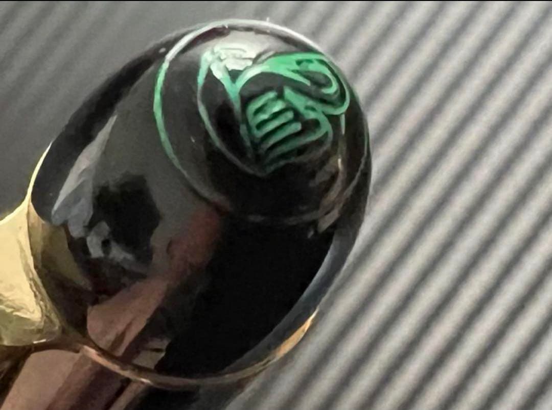 完動品 ペリカン 140 万年筆 グリーン 緑縞 OB 斜太字