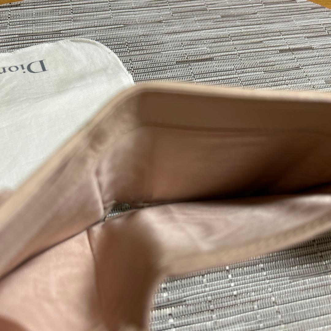 Dior ピンク三つ折り財布