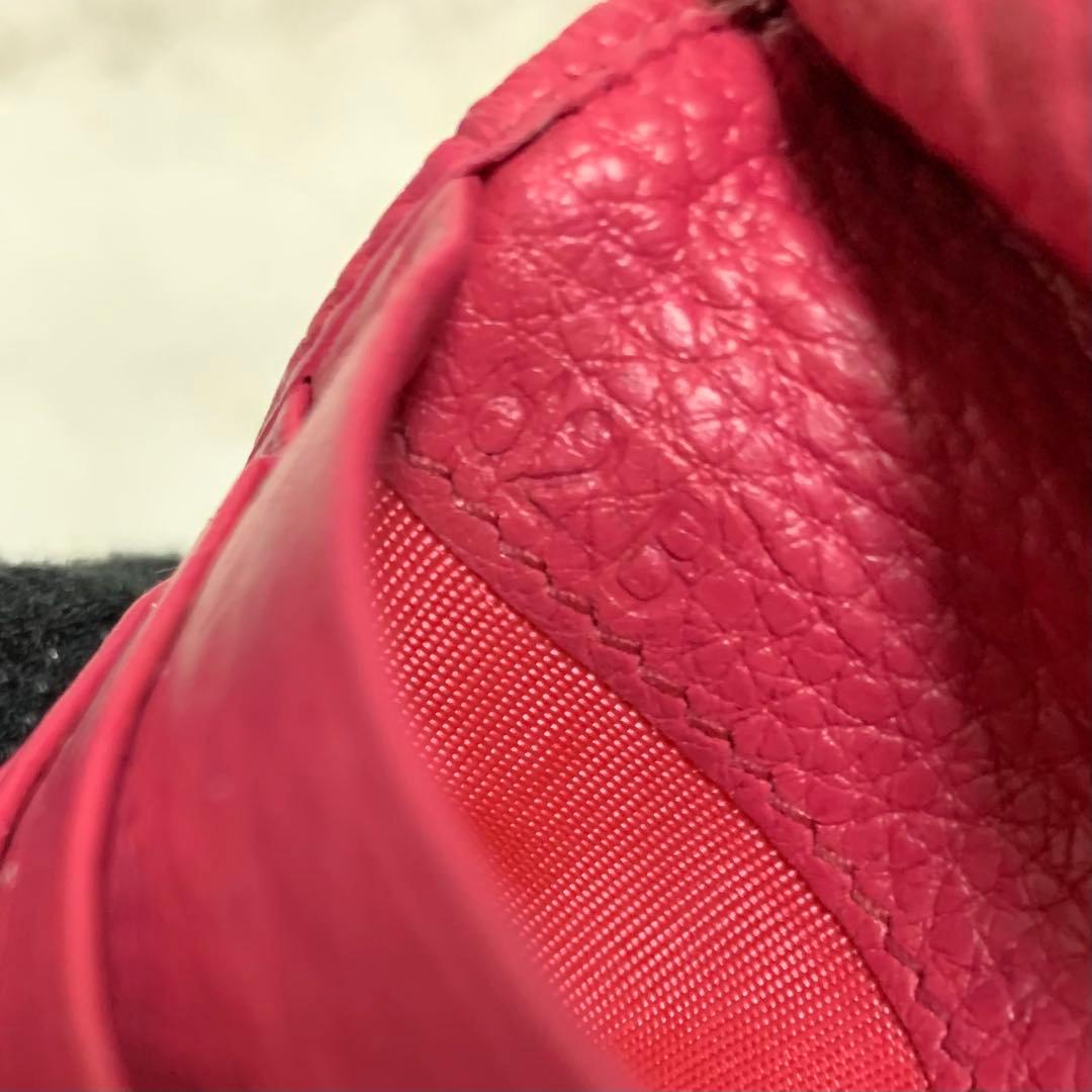 yyytPRADAプラダ　２つ折り財布　サフィアーノレザー　ピンク