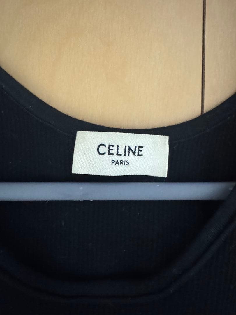 CELINE 　リブタンクトップ