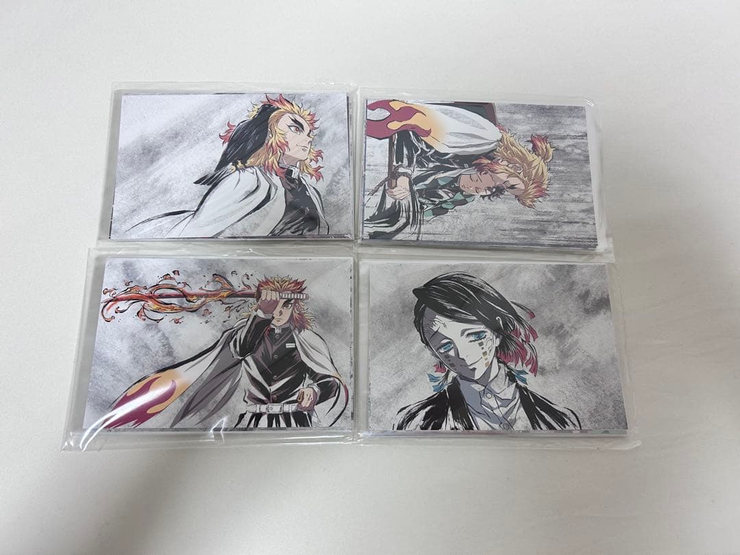 鬼滅の刃 全集中展 無限列車・遊郭編 幕間画ポストカードセット 4種コンプセット