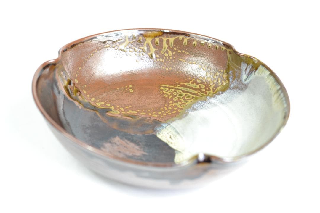 茶道具　高取菓子器　鬼丸雪山造