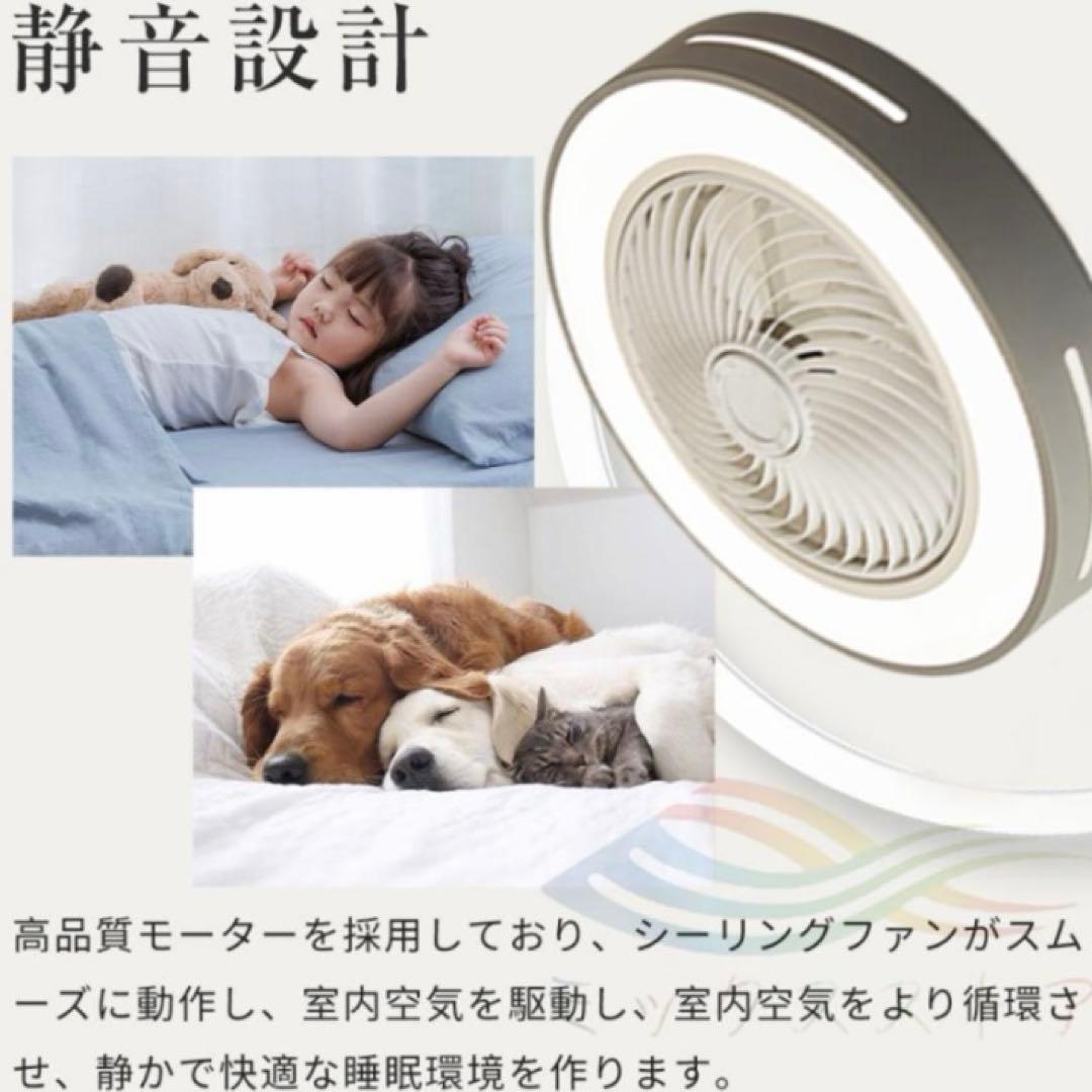 シーリングファンライト サーキュレーター 直径50cm LED 14畳前後