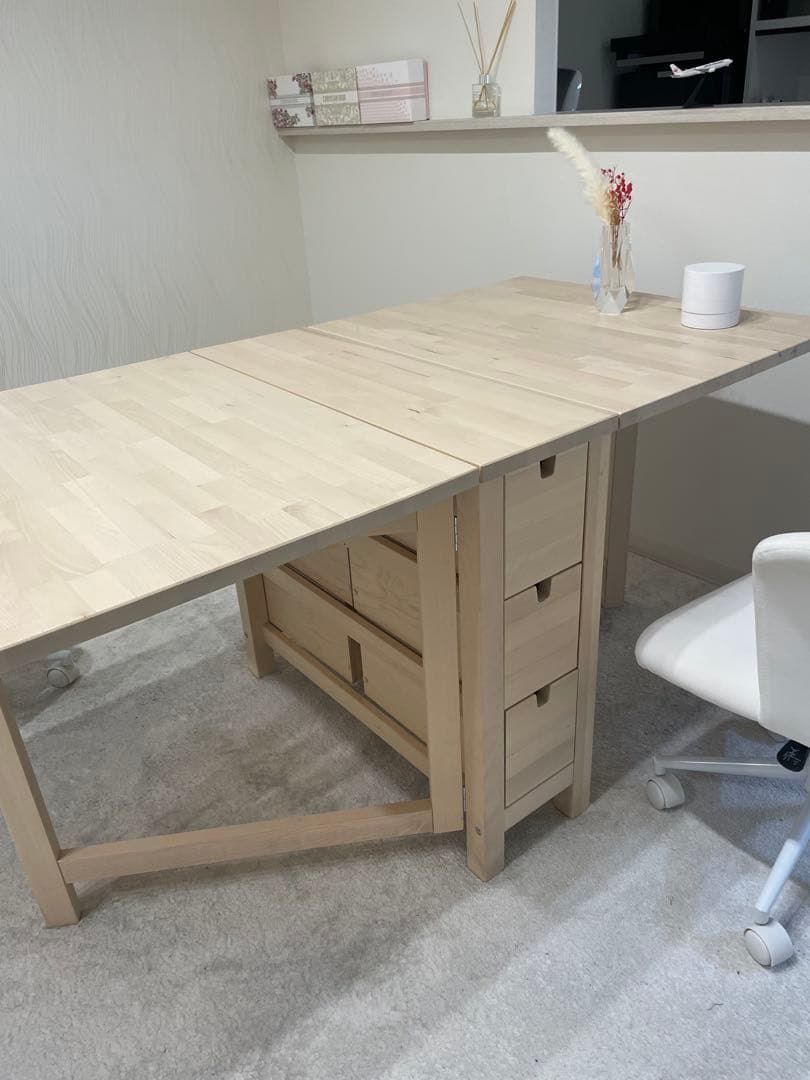 【美品】IKEA NORDEN ノールデン　折りたたみテーブル