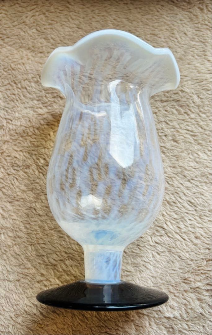 大正　和ガラス　なつめ型　水玉紋様　氷コップ　浪漫　パフェ　骨董　セット　希少