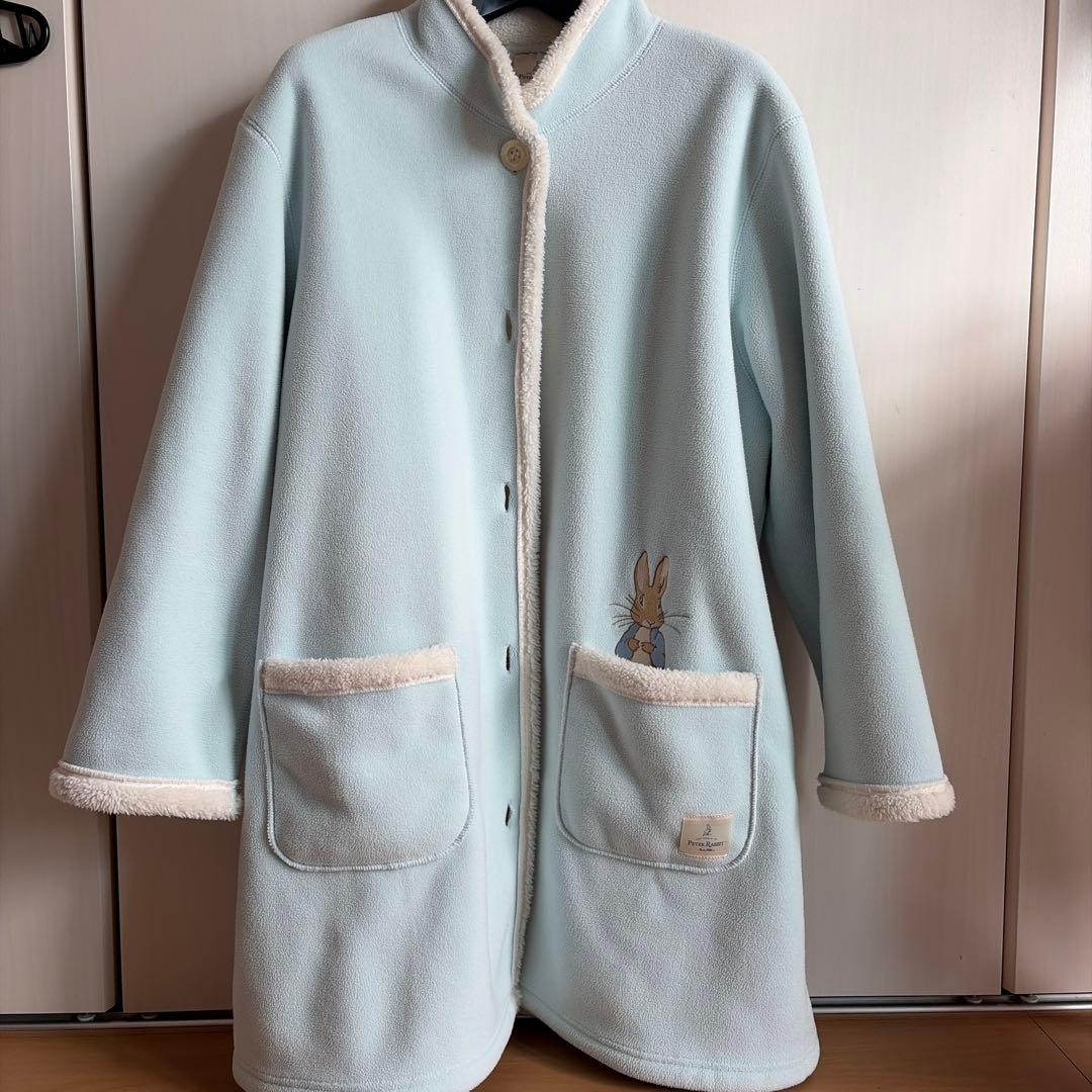 ピーターラビット フリースルームウェア 水色