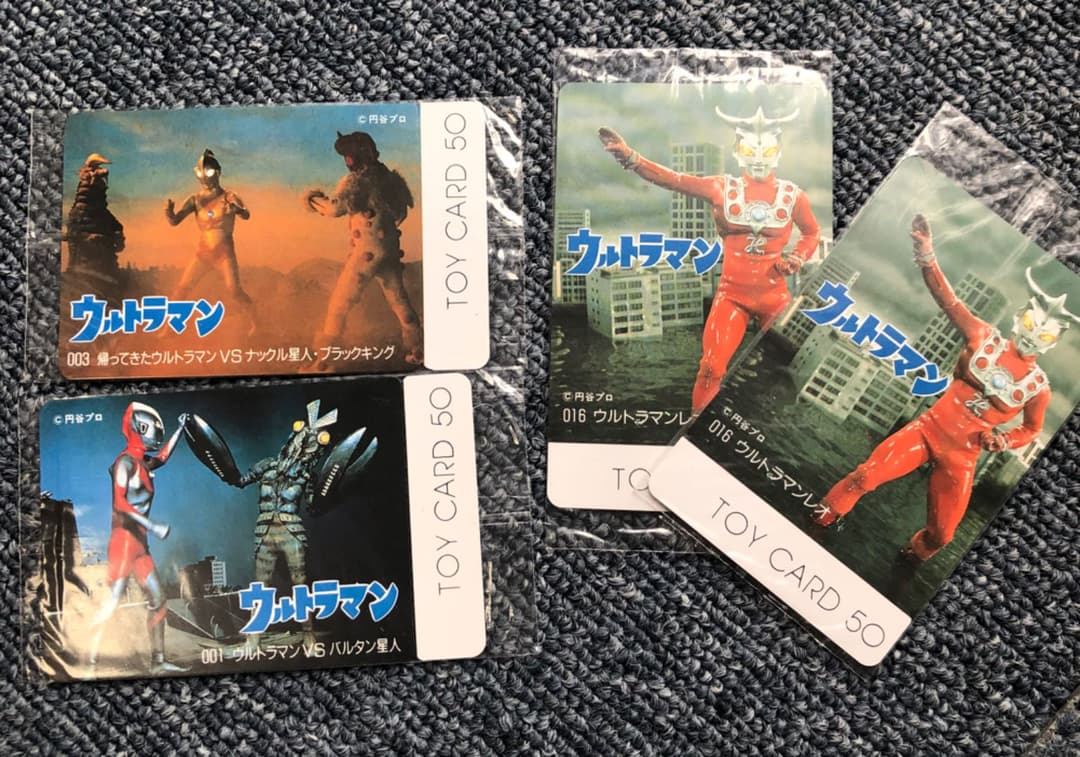 TOYCARD トイカード/ウルトラマン/フィルム付き新品001/003/016