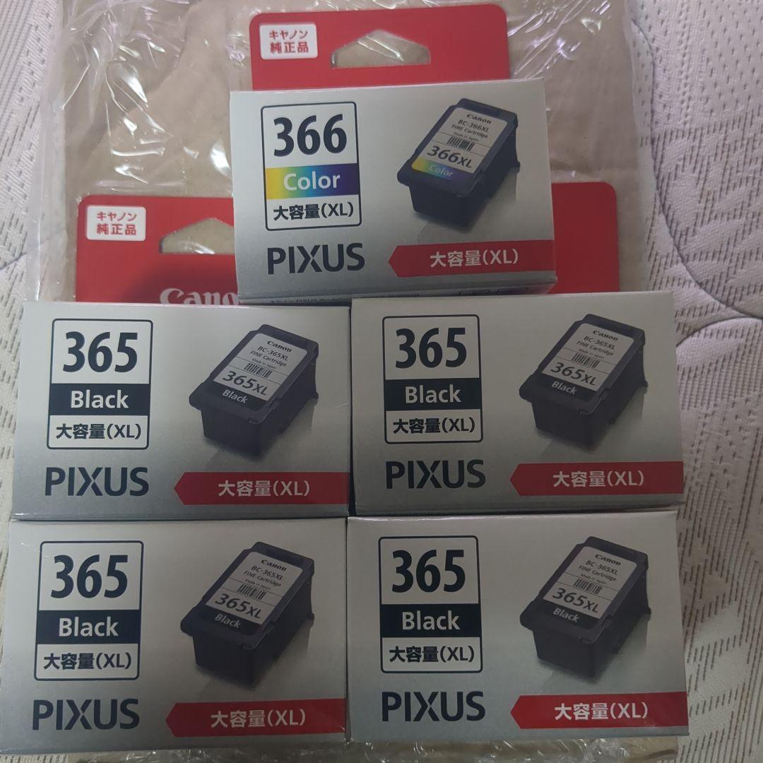 Canon 365XL×4 　　366XL×1
