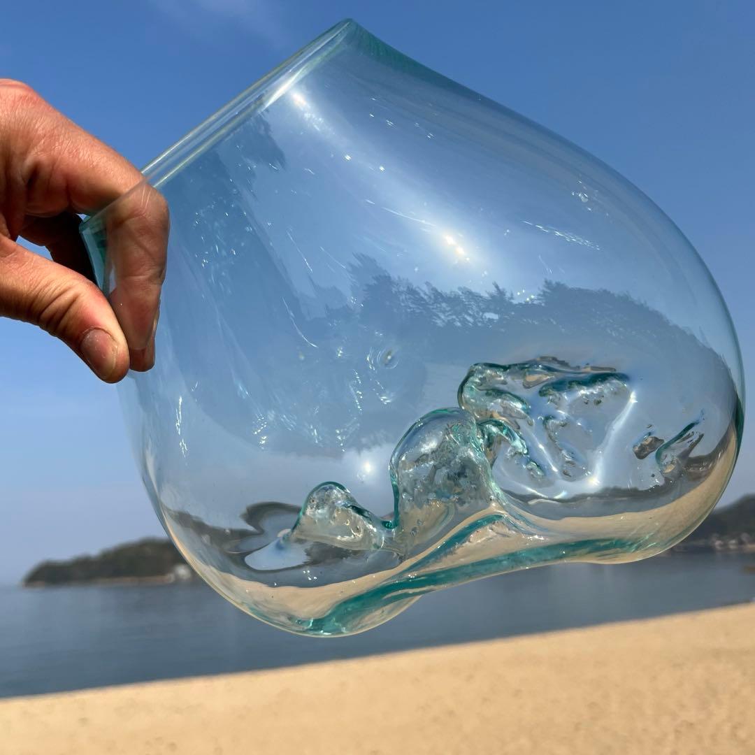 流木ガラスオブジェ特大E 花瓶 金魚鉢 テラリウム フラワーポット 水槽 アート