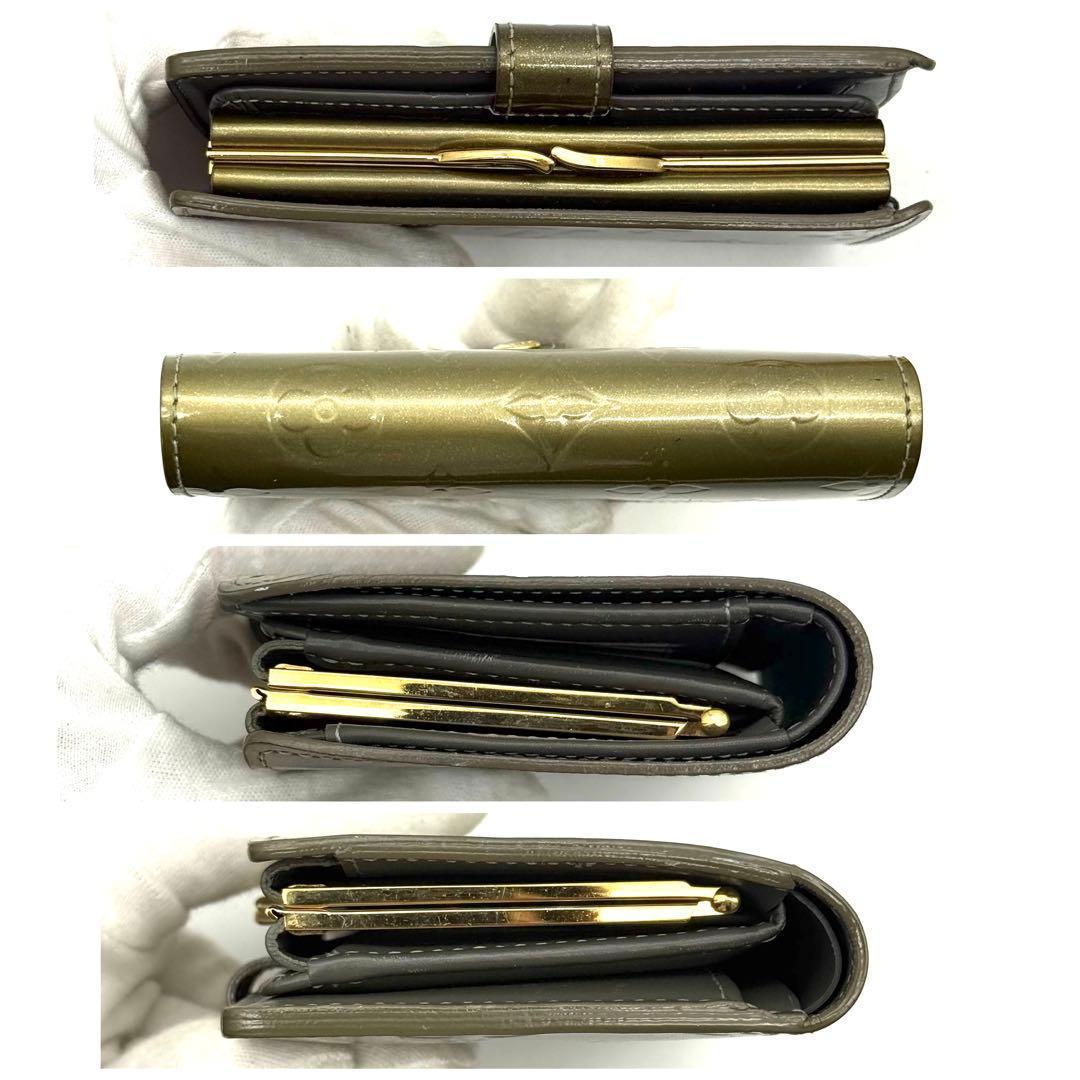 【新品近い】新型 ルイヴィトン ヴェルニ ポルトフォイユ ヴィエノワ がま口財布