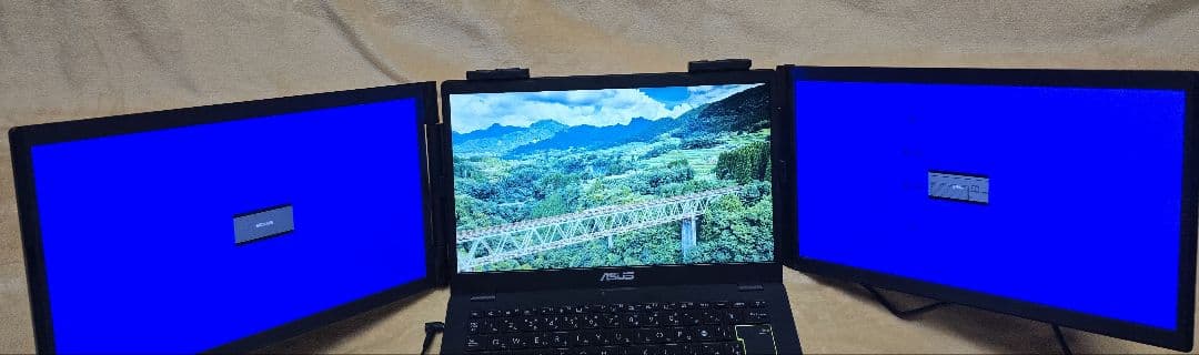 トリプルモニター 14インチ タイプC接続 FHD デュアルモニター 新品未使用