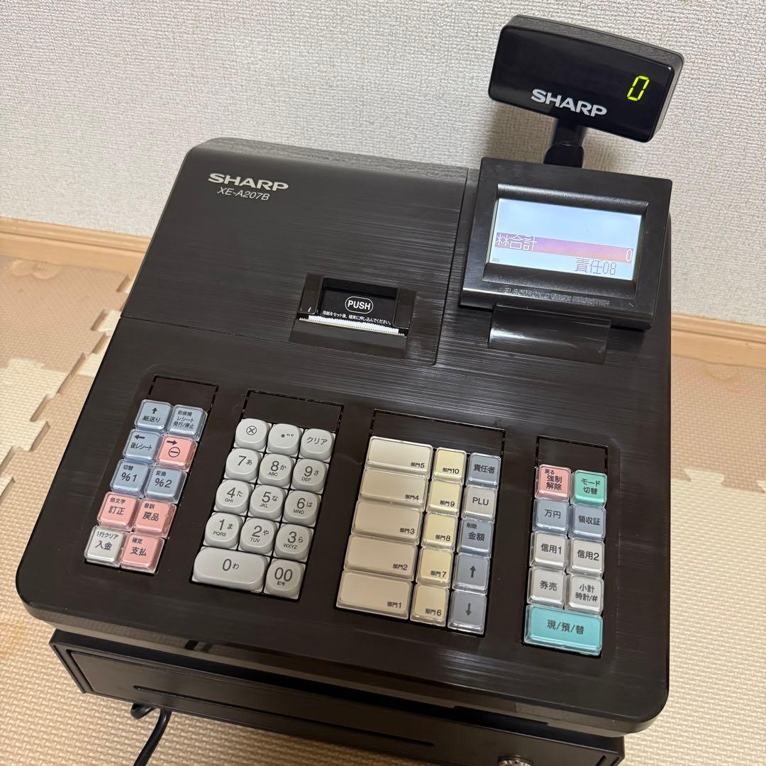 SHARP XE-A207 電子レジスター 黒