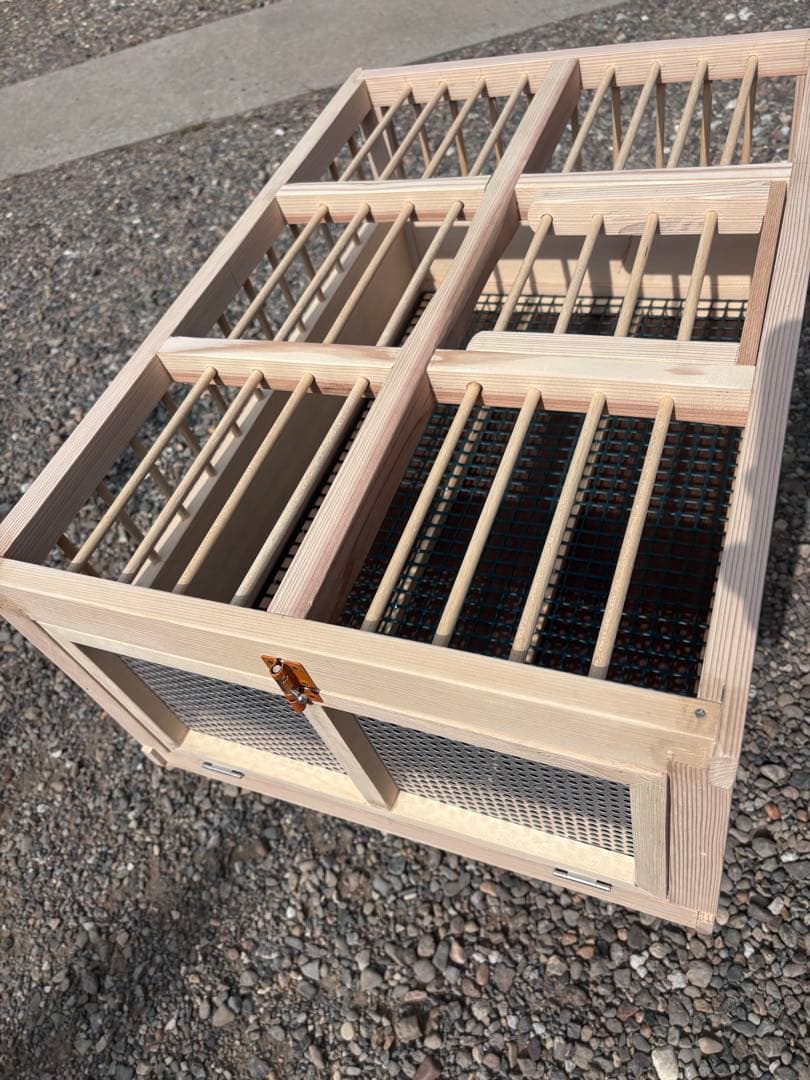 レース鳩用木製放鳩カゴ