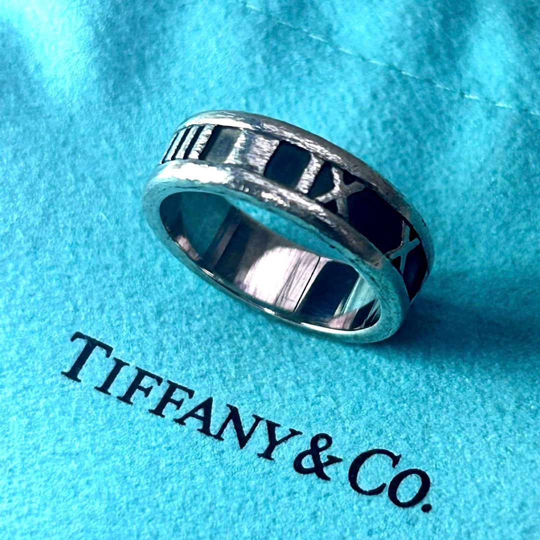 ティファニー Tiffany アトラス リングSV925 ナローリング 13号