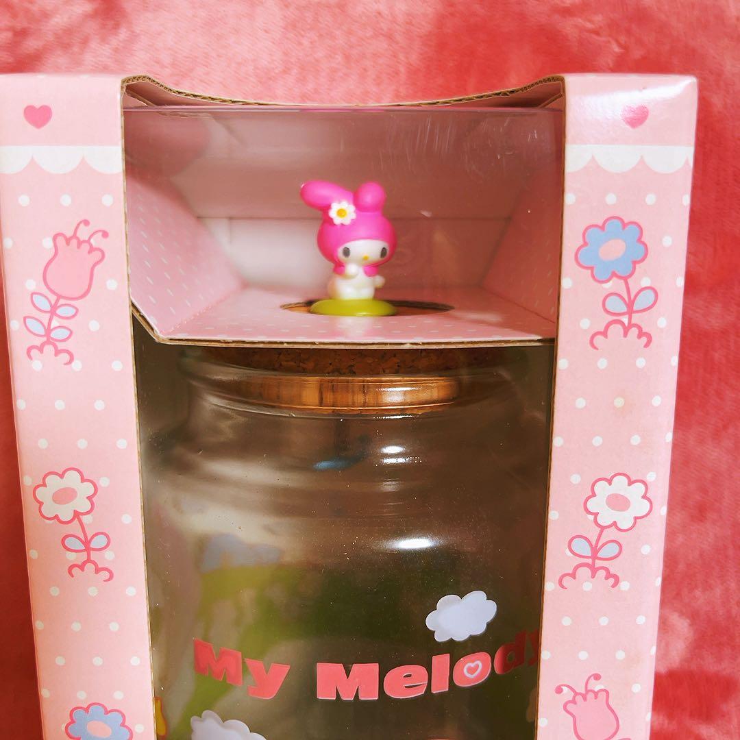 希少レア　マイメロディ　フラットくん　キャニスター　ガラス容器　サンリオ