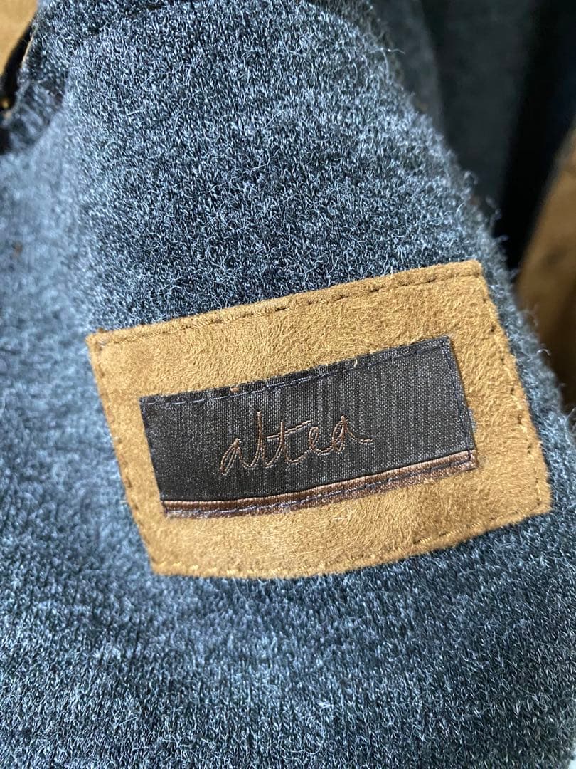 n*s様 20万 秋冬 アルテア スエード レザー ジャケット ブラウン 茶 最