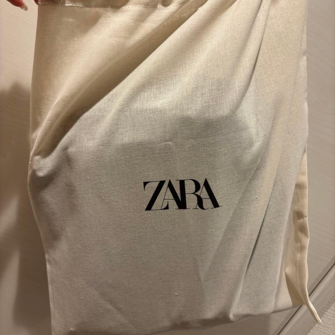 ZARA ダークブラウン スエード ショルダーバッグ自宅保管