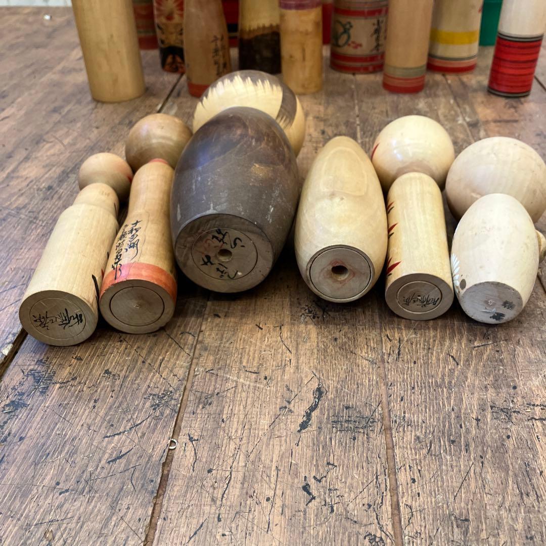 昭和レトロ こけし 小芥子 20体セット セット売り まとめ売り 木製 郷土人形