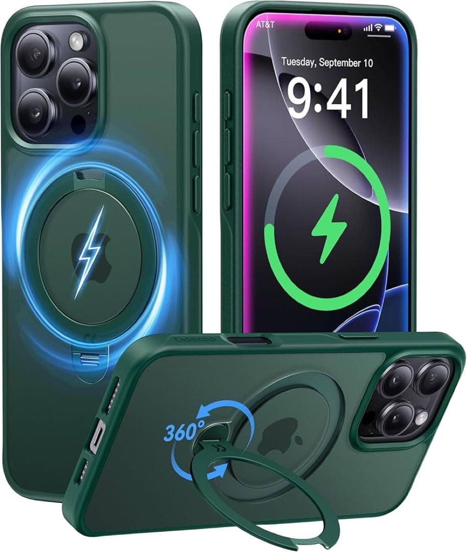 CASEKOO iPhone 16 Pro 用 ケース 米軍MIL規格 耐衝撃