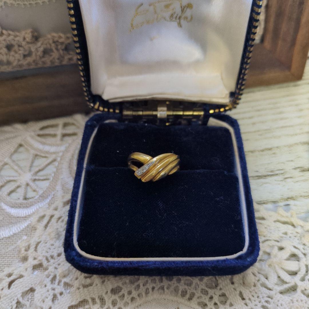 モ*ャ様 ヴィンテージ✾ゴールド ツイストデザイン リング