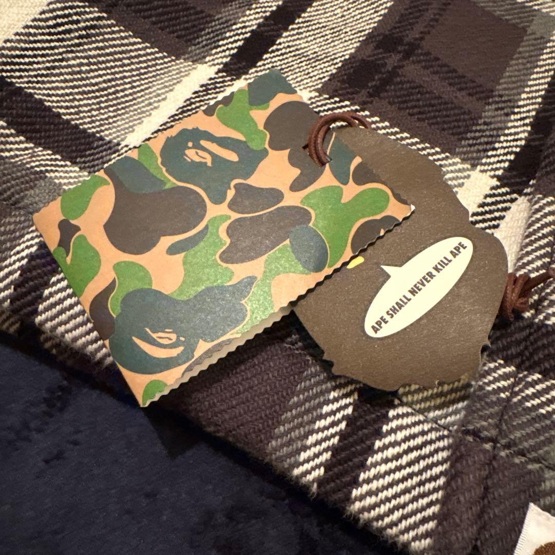 A BATHING APE CPOジャケットエイプ チェック　キムタク