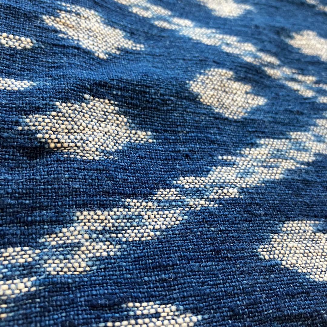 sorairo★うさとの服 藍染風・ヘンプ混 イカパンツ／巻きスカート風